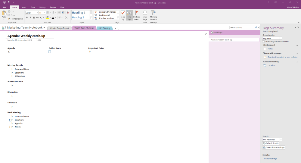 How to OneNote for Management