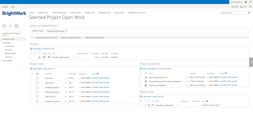 SharePoint Project Management Templates